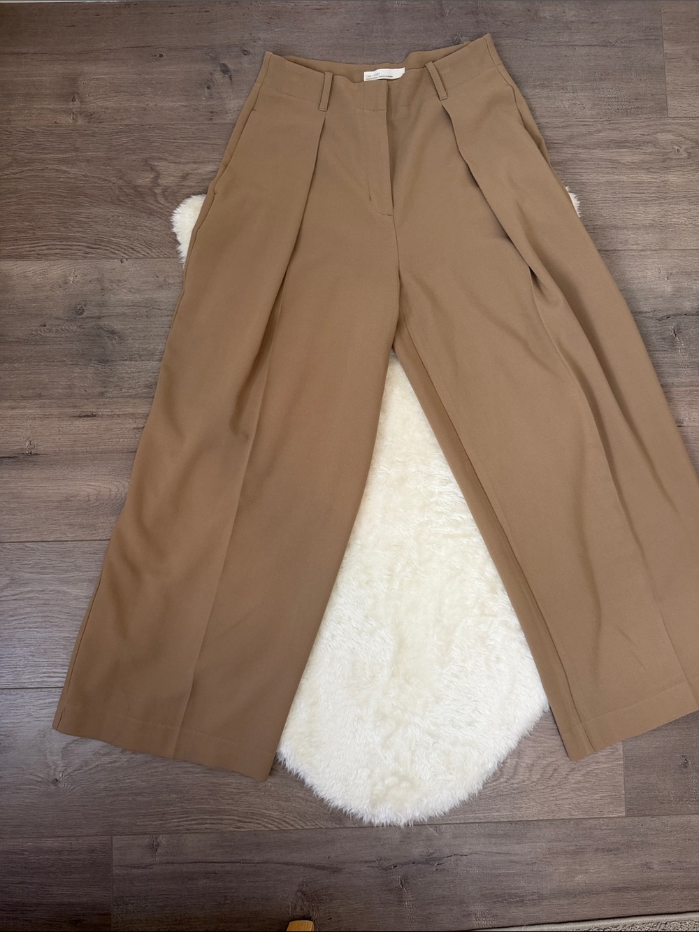 Oak + Fort Pleated Wide Leg Trouser - Picture 7 of 16